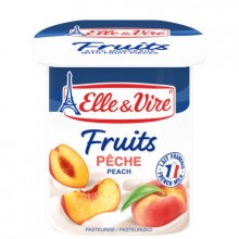 ELLE & VIRE FRUITS PEACH 125g